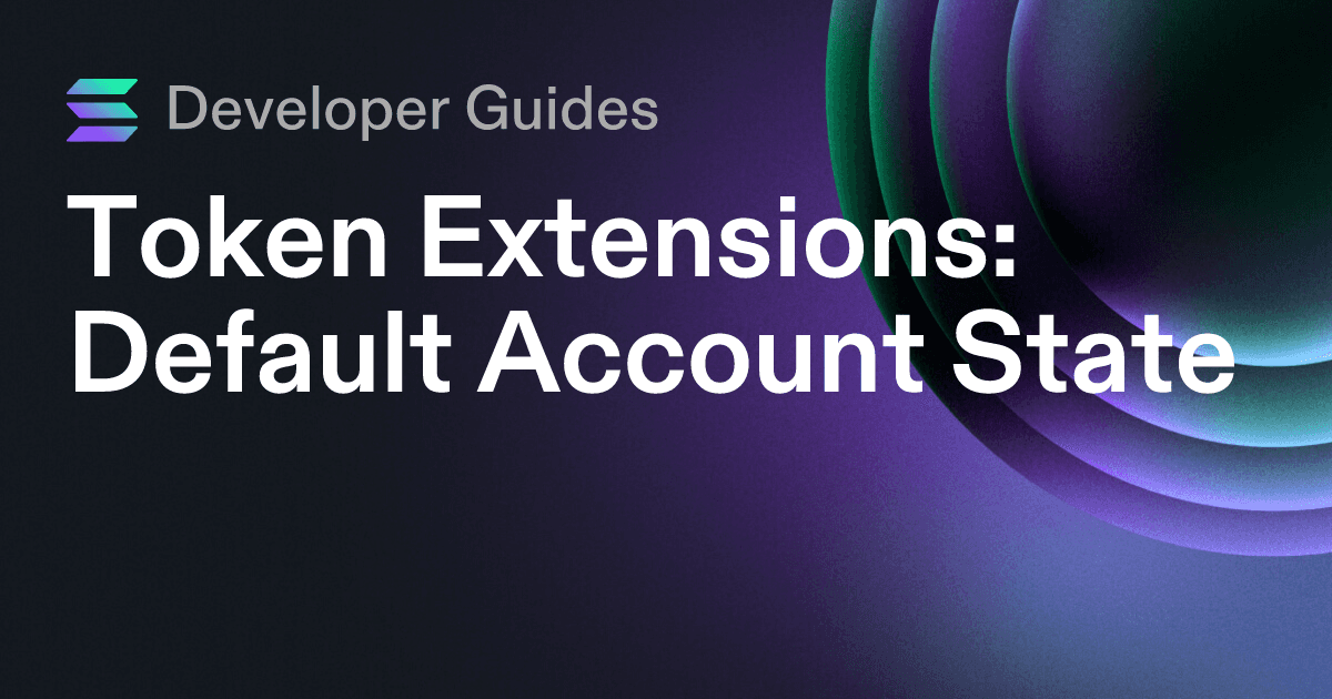 How to use the Default Account State extension